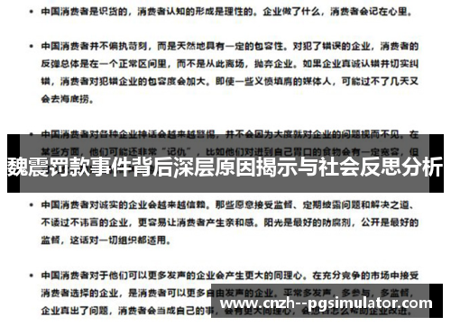 魏震罚款事件背后深层原因揭示与社会反思分析 魏震罚款事件背后深层原因揭示与社会反思分析