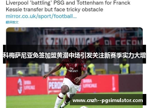 科梅萨尼亚免签加盟黄潜中场引发关注新赛季实力大增